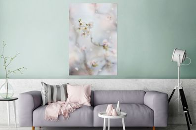 Glasbilder - 80x120 cm - Sakura - Abstrakt - Farben (Gr. 80x120 cm)