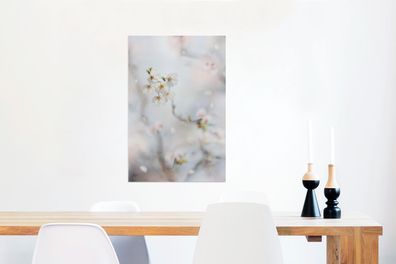 Glasbilder - 40x60 cm - Sakura - Abstrakt - Farben (Gr. 40x60 cm)