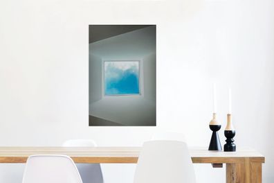 Glasbilder - 40x60 cm - Minimalistischer Blick aus dem Fenster (Gr. 40x60 cm)