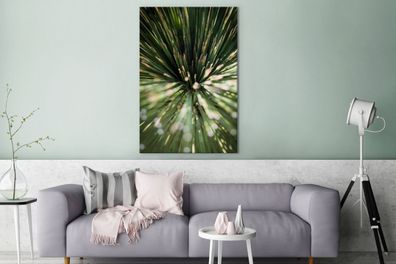 Leinwandbilder - 90x140 cm - Kaktus - Abstrakt - Pflanze (Gr. 90x140 cm)