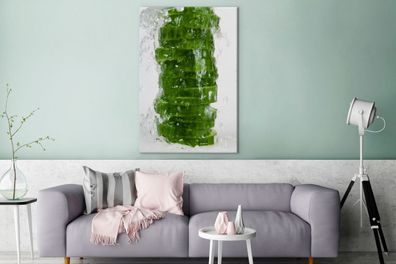 Leinwandbilder - 90x140 cm - Gurke - Wasserfall - Gemüse (Gr. 90x140 cm)