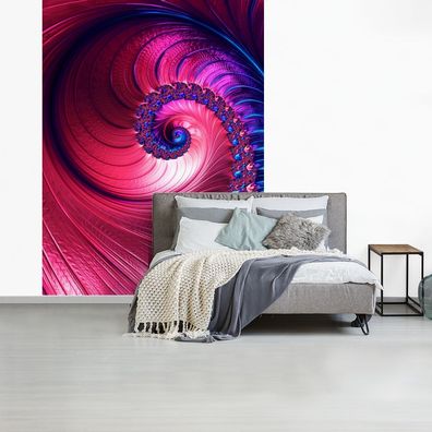 Fototapete - 160x220 cm - Spirale - Abstrakt - Farben (Gr. 160x220 cm)