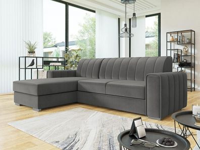Ecksofa Kenzo Eckcouch mit Schlaffunktion Bettkasten Stilvoll Couchgarnitur M24