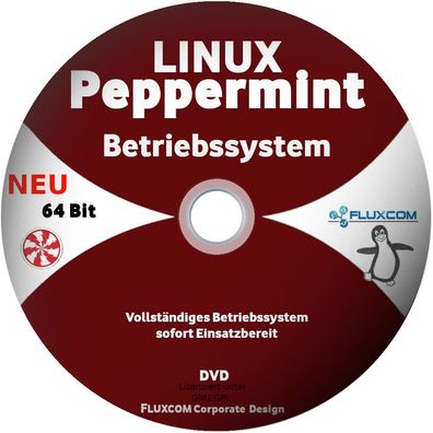 Peppermint OS 64 Bit 2023 Linux Live DVD komplettes Betriebssystem