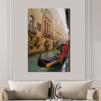 Glasbilder - 100x150 cm - Venedig - Italien - Gondel (Gr. 100x150 cm)