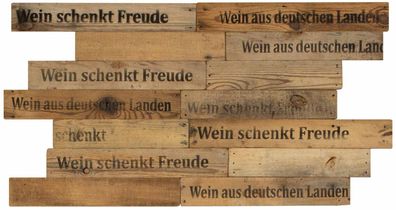 wodewa Wandpaneel I Weinkisten-Design Holzwandverkleidung / 0,5 m²