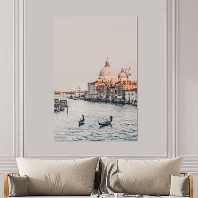 Glasbilder - 100x150 cm - Venedig - Boot - Italien (Gr. 100x150 cm)