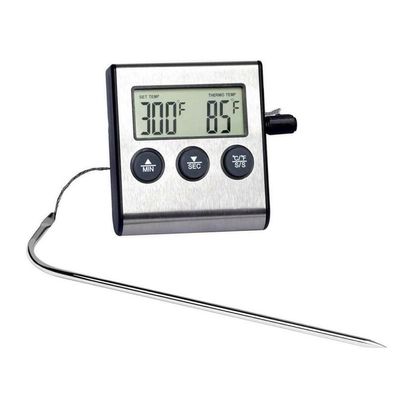 Fleisch Braten Thermometer Et921 Bis 250Â°C Hitzefestes Sensorkabel Timer-99Min