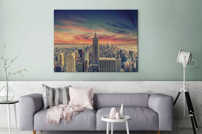Leinwandbilder - 120x90 cm - New York - Manhattan - Empire State Building