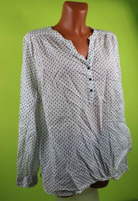 Yessica Shirt XL 46 langarm Langarmshirt weiß Damenshirt Blusenshirt Bluse