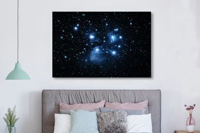 Leinwandbilder - 150x100 cm - Universum - Planeten - Sterne (Gr. 150x100 cm)