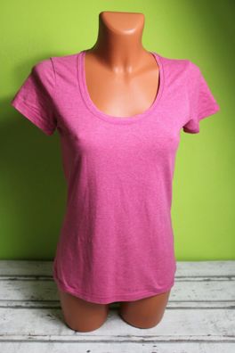 Shirt kurzarm Kurzarmshirt Damen S 36/38 Damenshirt T-Shirt rosa