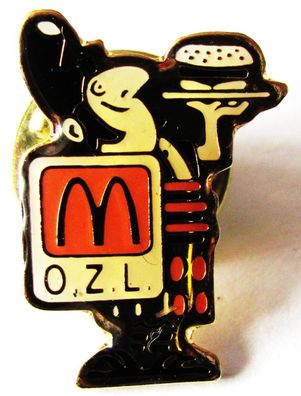 Mc Donald´s - OZL - Römer mit Hamburger - Pin 19 x 14 mm