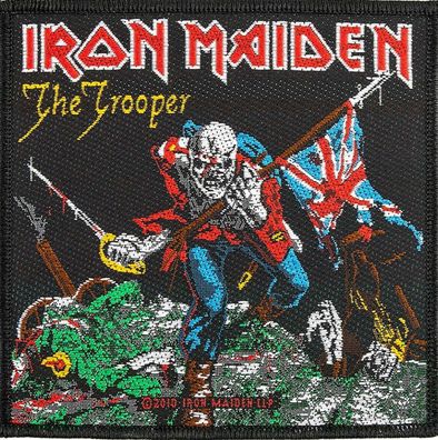 Iron Maiden The Trooper Aufnäher Patch offizielles Merch Neu-New