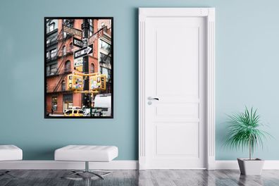 Poster - 80x120 cm - Straßenschilder in New York (Gr. 80x120 cm)