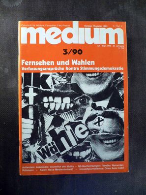 Medium - Zeitschrift für Fernsehen, Film - 3/1990 - Fernsehen und Wahlen
