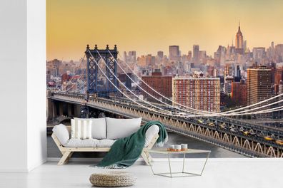 Fototapete - 390x260 cm - Manhattan-Brücke in New York (Gr. 390x260 cm)