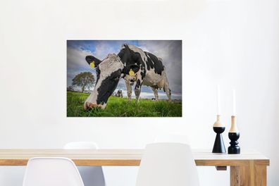 Glasbilder - 90x60 cm - Kühe - Tags - Tiere (Gr. 90x60 cm)