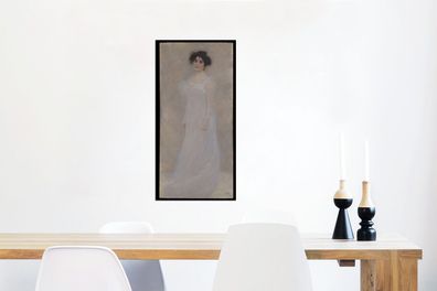 Glasbilder - 40x80 cm - Porträt von Serena Lederer - Gustav Klimt Gemälde