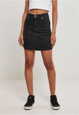 Organic Stretch Denim Mini Rock Black washed