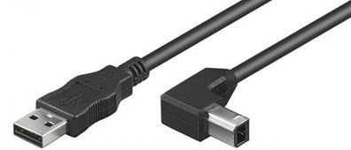 USB 2.0 Hi-Speed Kabel Schwarz 1 m USB A auf USB B