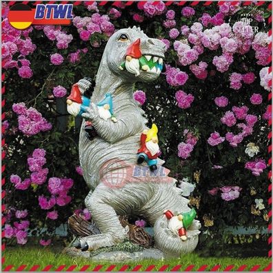 NEW 15cm Dinosaurier Essen Zwerge Gartenstatuen, Gartenzwerg Statue, Outdoor De