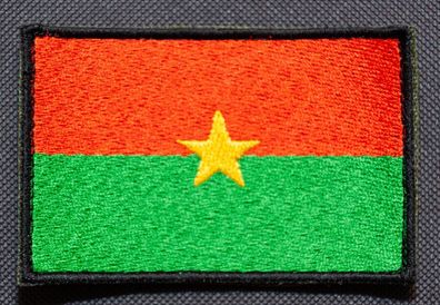Patch mit der Nationalflagge Burkina-Faso