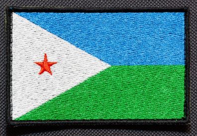 Patch mit der Nationalflagge Dschibuti