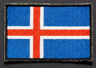 Patch mit der Nationalflagge Island