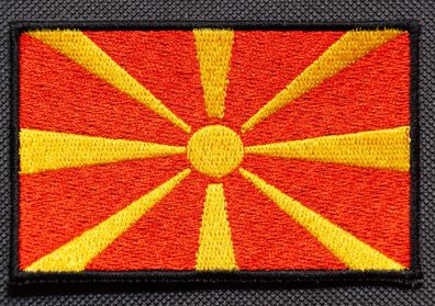Patch mit der Nationalflagge Nordmazedonien