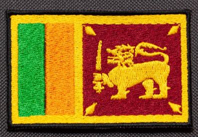 Patch mit der Nationalflagge Sri Lanka