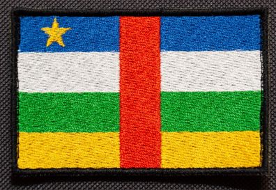 Patch mit der Nationalflagge Zentralafrikanische Republik