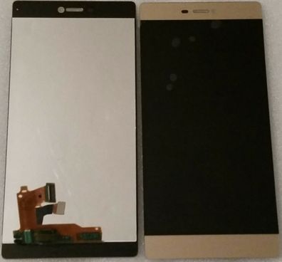 LCD Display Einheit Anzeige Touch Screen Glas Gold Huawei Ascend P8