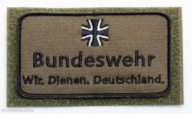 Patch: "Bundeswehr wir dienen Deutschland", Reservisten, Soldat, Veteran