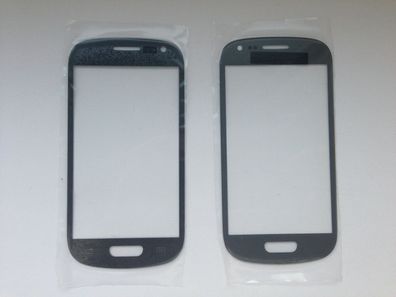 Front Glas Scheibe Display Glasschirm Grau Grey für Samsung Galaxy S3 mini i8195
