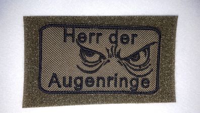 Patch: "Herr der Augenringe", Bundeswehr, Reservisten, Soldat, Bushcraft, Outdoor