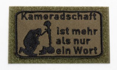Patch: "Kameradschaft ist mehr als nur ein Wort" Bundeswehr, Reservisten, Soldat