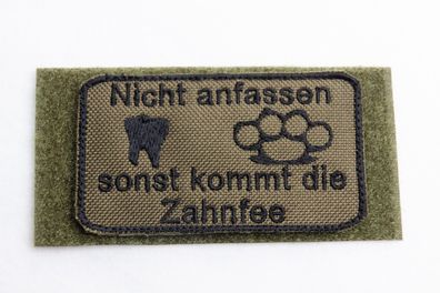 Patch: "Nicht anfassen, sonst kommt die Zahnfee", Bundeswehr, Reservisten, Soldat