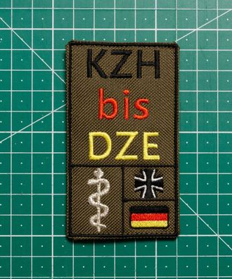 Rangabzeichen: KZH bis DZE mit Klettrückseite, Bundeswehr, Reservisten, SAN