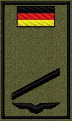 Bundeswehr Rangabzeichen Luftwaffe mit Hoheitsabzeichen auf Klett