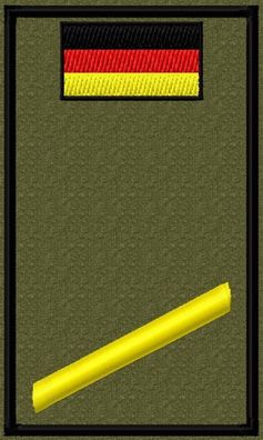 Bundeswehr Rangabzeichen Marine mit Hoheitsabzeichen auf Klett