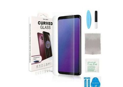 Panzerfolie UV liquid Kleber glue Nano Schutzglas Samsung Galaxy S9 S10 S20 S21