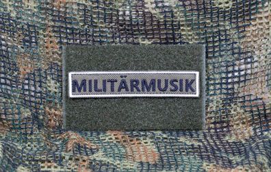 Klettpatch "Militärmusik" mit Rahmen in Waffenfarbe