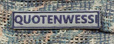 Klettpatch "Quotenwessi"