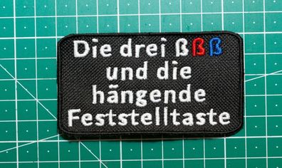 Patch "Die 3 ßßß und die hängende Feststelltaste, die 3 Fragezeichen, 3 ???