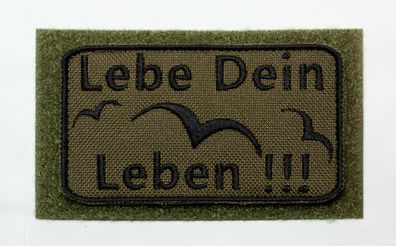Patch Bundeswehr, Reservisten, Outdoor, Wandern, Bushcraft, Lebe Dein Leben