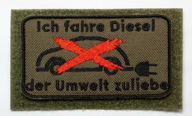 Patch Bundeswehr, Reservisten, Soldat, Bushcraft, Diesel, Elektroauto, Wandern