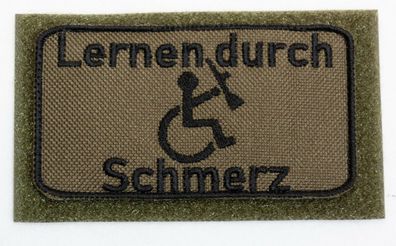Patch Bundeswehr, Reservisten, Soldat, Bushcraft, Lernen durch Schmerz