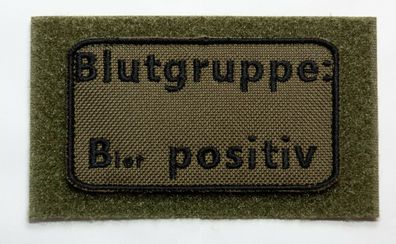 Patch Bundeswehr, Reservisten, Soldat, Bushcraft, Outdoor, Blutgruppe, Bier