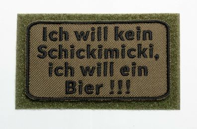 Patch Bundeswehr, Reservisten, Soldat, Bushcraft, Outdoor, Wandern, Bier